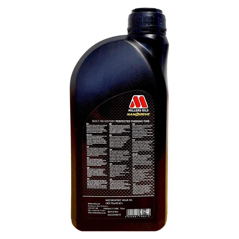 Millers Oils CRX 75w90 NT+ - 1 Liter Bottle