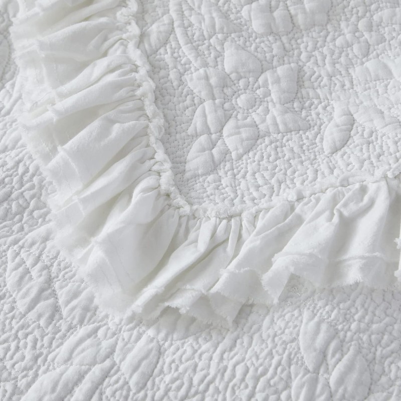 Brandream Quilted Pillow Shams Cotton Set of 2 King Size