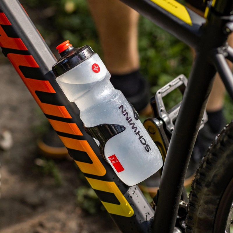 Schwinn Translucent Sport Water Bottle and Bottle Holder Combo, 26