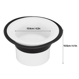 Bass Drum Enhancer, ABS Rubber Bass Drums Kick Booster Accessories with Opening Protective Sticker Bass Drum Head Port Hole Protector(White)