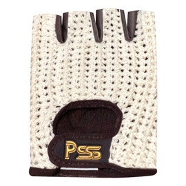 Prime Fingerless Mesh Cycling Gloves Padded Biker Fitness Gym Bodybuilding Weightlifting 411 (Brown with White Mesh, XXL)