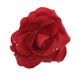 Zac's Alter Ego Large Rose Flower with Stones on Elastic