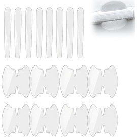 16PCS Protector de Puertas Automovil, Protectores contra ArañAzos para Puerta del Auto en 3D, Autoadhesivo Impermeable, Adecuado para AutomóViles, Todoterrenos, Deportivos(Transparente)