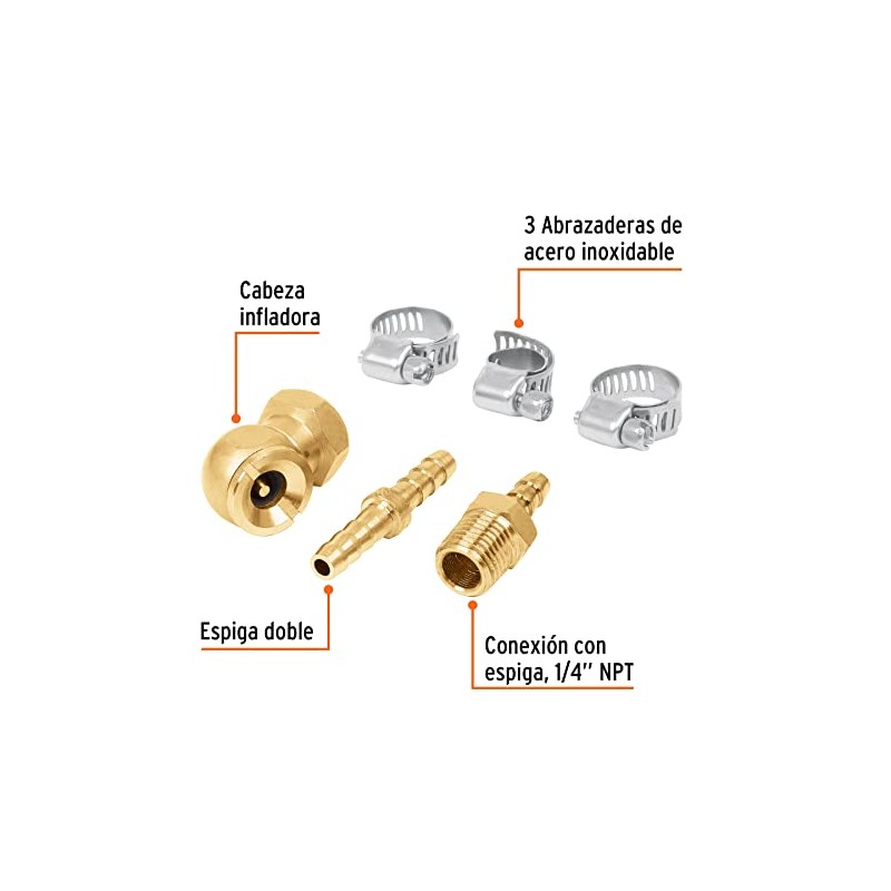 Air Tools 3/8" Hose Repair Kit 6 Pieces
