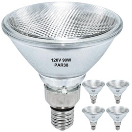 Lachesan PAR38 Halogen Flood Light Bulbs 4 Pcs, 90W Equivalent, 120V, E26 Base, 2700K Warm White Light for Indoor and Outdoor