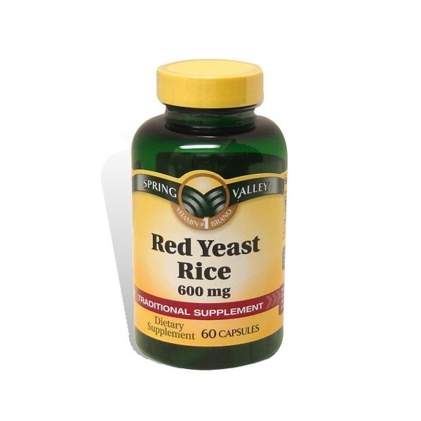 Spring Valley - Red Yeast Rice 600 mg, 60 Capsules