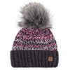 Faera Winter Warm Lined Faux Fur Bobble Hat, Fleece Lining,