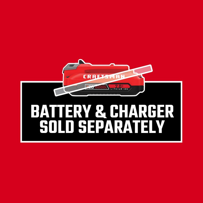 CRAFTSMAN V20 Caulk Gun, No Drip, Cordless, with anti-drip and