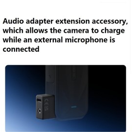 Alevnr Insta360 X5 Compatible Audio Adapter Charging Head