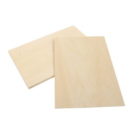 TEHAUX 5pcs Basswood Plywood Round Sheets Painting Board Pyrograph Model Sustainable Material