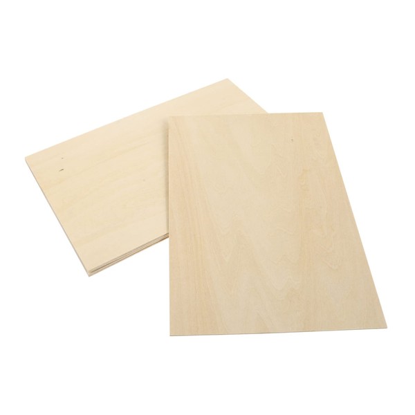 TEHAUX 5pcs Basswood Plywood Round Sheets Painting Board Pyrograph Model