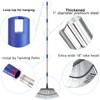 Garden Leaf Rake, Shrub Rake for Leaves Long Handle Heavy