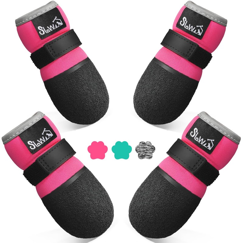 SlowTon Dog Shoes - Breathable Dog Sock Boots for Hardwood