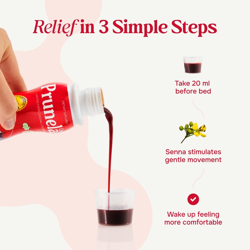 Prunelax Ciruelax Regular Strength Liquid Laxative - Gentle Relief for