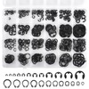 360Pcs Carbon Steel E-Clips & Snap Rings Assortment Kit (2.0mm-12mm)