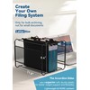 SortRax Plastic High Capacity Hanging File Folders, 4" Expansion for