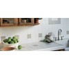 Daltile Semi-Gloss Wall Tile 4-1/4 x 4-1/4 White 0100 (1pc
