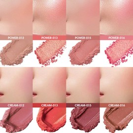 Cosmetics Powder Blush Palette de 8 Colores, Rubor en Polvo Facial Mate para Mujeres,Paleta de Rubor de Contorno y Realce, Belleza Facial Profesional Long-Lasting Pigment Maquillaje Cosmético, Rubor