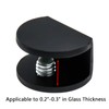 LC LICTOP Adjustable Glass Clamp Brackets, 16Pcs for 0.2-0.31 Inch