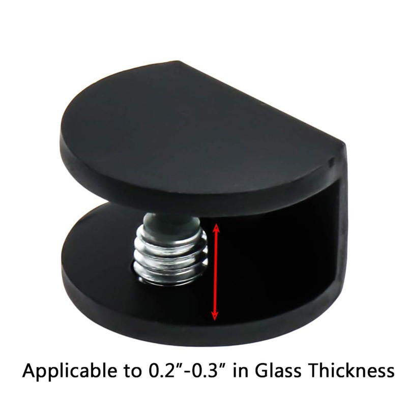 LC LICTOP Adjustable Glass Clamp Brackets, 16Pcs for 0.2-0.31 Inch