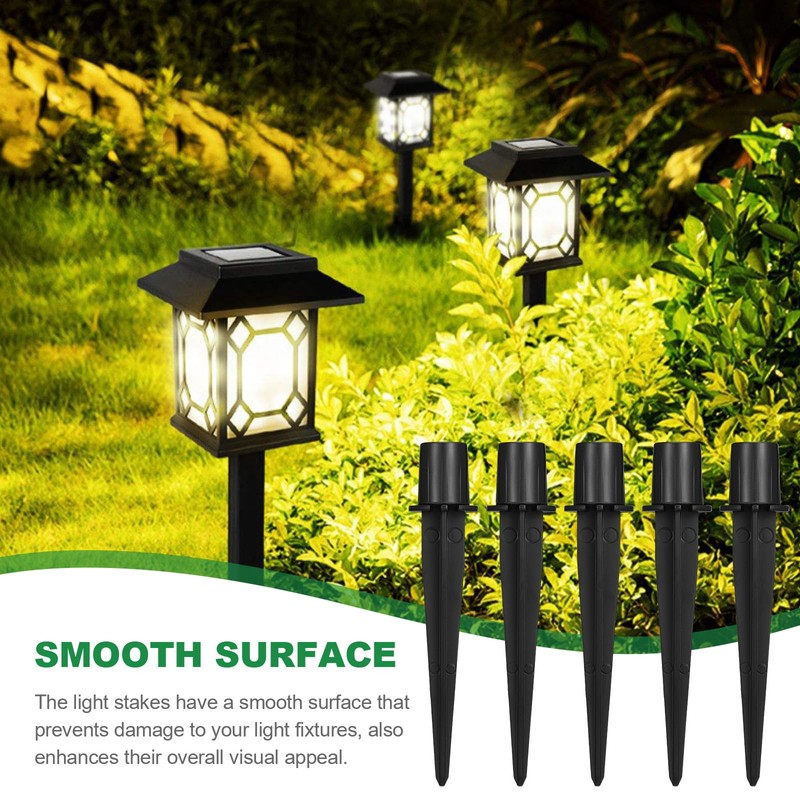 jojofuny Replacement Stakes for Solar Lights, Pack of 10 Plastic