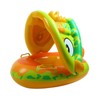Swim Ring Awning Unique Shape Gasbag Comfortable Backrest Swimming Ring