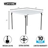 Lifetime 80783 37-Inch Commercial Grade Square Folding Card Table, White