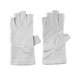 Girls Wedding Cotton Gloves Smartphone Dress Stretch Gloves UPF Sun Protective Glove One Size Grey