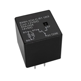 Relay 898H-1CH-C-R1 U03, 12VDC 50A 5 Pins Automotive Relay - SPDT Plug-in High Performance