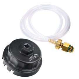 3mirrors Oil Filter Wrench, Oil Drain Tool Set Compatible with Toyota Lexus Scion Camry Tundra Highlander Sienna 2.0-5.7L Engine with 64mm Cartridge Style Oil Filter System