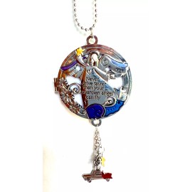 Ganz Aromatherapy Car Charm ANGEL "Never Drive Faster...2"D Add Own Oils
