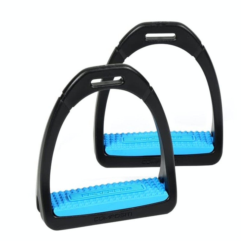 Shires Compositi Adult Premium Profile Stirrups: Black