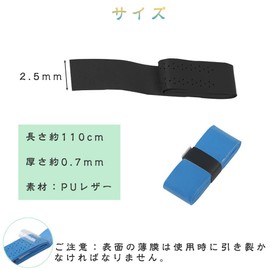 Samcos Grip Tape, Set of 10, Badminton Grip, Anti-Slip Tape, Tennis Grip, Tape, Breathable, Sweat Absorbent, Porous, Shock Absorption, For Golf, Fishing Rod, Tennis, Badminton (Black)