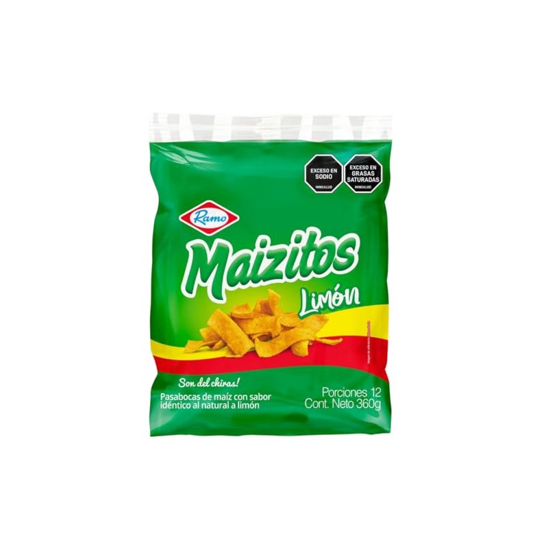 Maizitos Limón – 12 Pack (30g Each/Total 360g – 12.7
