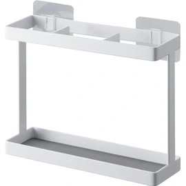 Yamazaki 2163 Film Hook Wrap Holder, White, Main Unit: Approx. W 6.9 x D 2.4 x H 5.9 inches (17.5 x 6 x 15 cm) (not including film hooks), Tower Wrap Storage, Kitchen Storage, Floating Storage