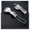 Set of 3 Titanium Chopsticks, Folding Chopsticks, Folding Spoon, Fork