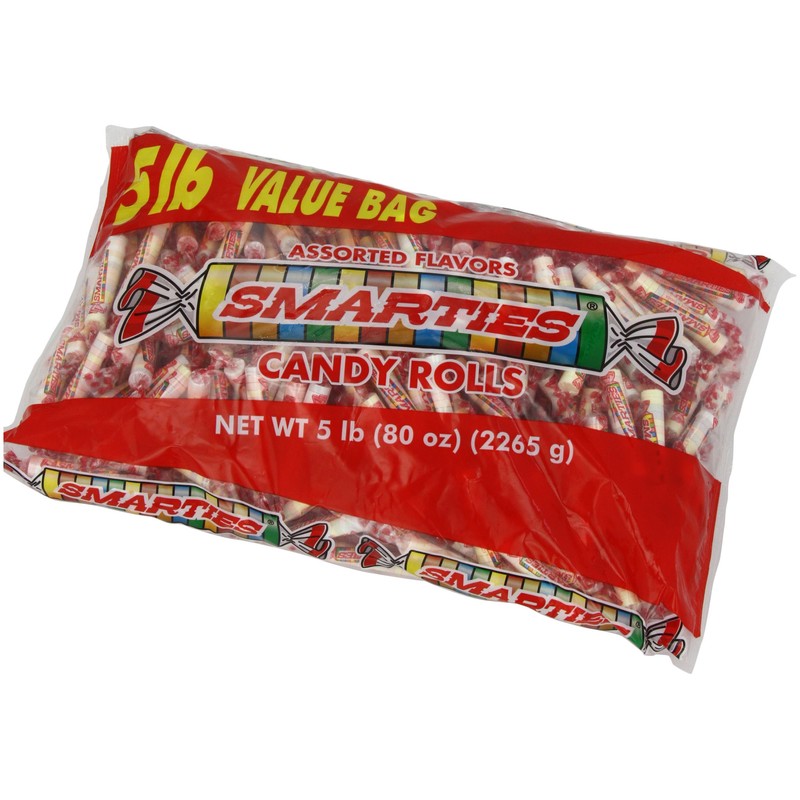 Smarties Candy Rolls, 5 Pound Bag