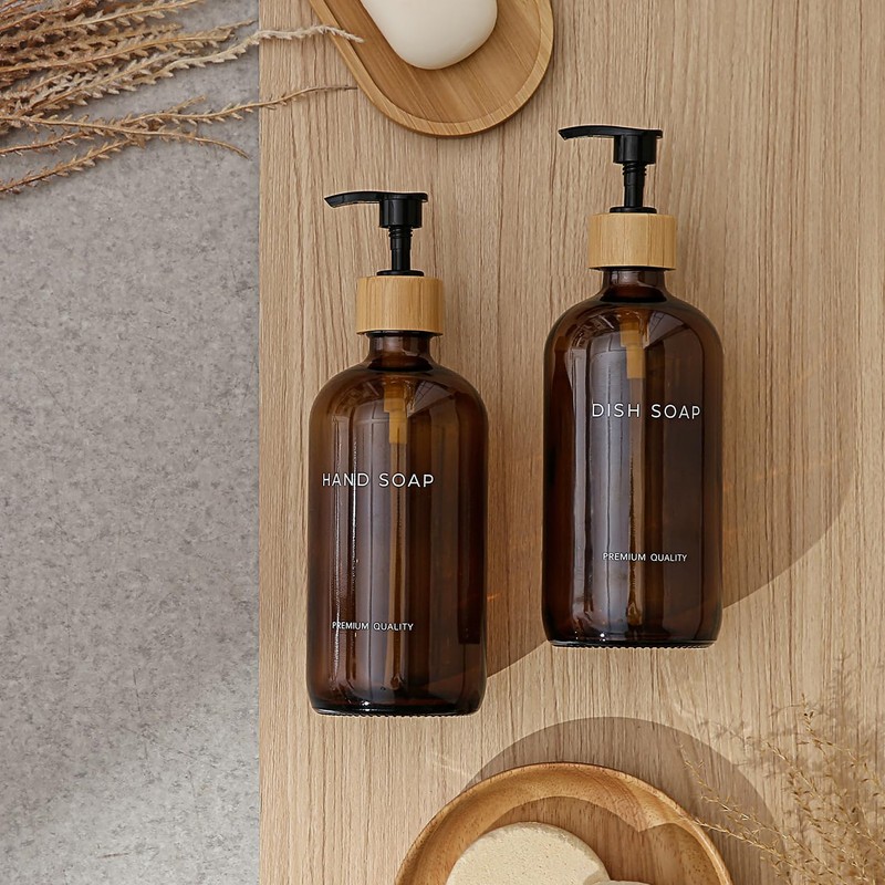 Hand and Dish Soap Dispenser Set - Kitchen Soap Dispenser