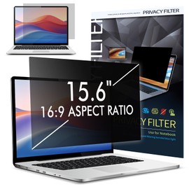 LAMA 15,6 Zoll Laptop Blickschutzfolie Blickschutzfilter Sichtschutzfolie Abnehmbarer Sichtschutz Displayschutz, Sichtschutzfilter Privacy Filter, Anti-UV/Anti Blaulicht/Blendschutz/Augenschutz(16:9)