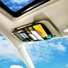 VXAR Car Sun Visor Organizer Pocket Storage Pouch Case Leather
