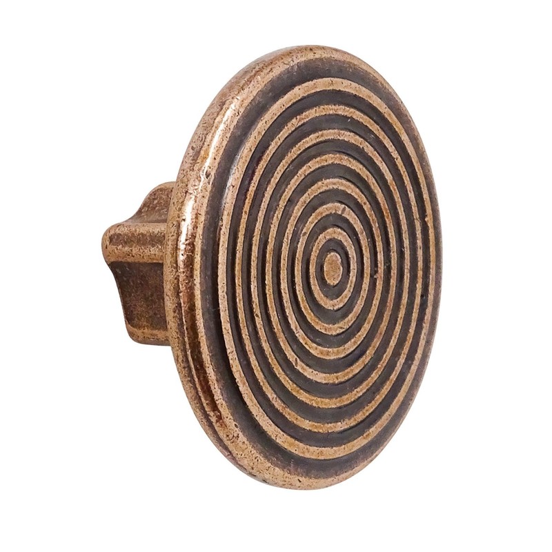 Decoranddecor Mira Spiral Round Cupboard Knob Handle - 40mm Diameter