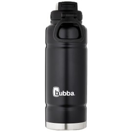 Bubba Trailblazer 40oz Vacuum-Insulated Stainless Steel Water Bottle with Straw & Carry Handle, Keeps Drinks Cold up to 24hrs, Great for Travel, Work, School, & More, Licorice