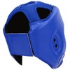 Boxing Helmet PU Leather Adjustable Head Guard Sanda Kickboxing Training