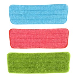HOBBYIN 6 Pieces Microfiber Cleaning Pads Mop Pads,Reusable and Washable Mop Pads,Wet and Dry Household Mop Pad ,Fit for Most Mops 16.5 x 5.7inch