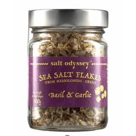 SEA SALT FLAKES Garnet Basil, Pyramid Salt, 100 g