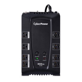 CyberPower CP800AVR AVR UPS Battery Backup and Surge Protector, 800VA/450W, 8 Outlets, Compact, UL Certified