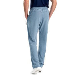 clothin Mens Workout Athletic Pants Elastic-Waist Drawstring Pants for Sport Exercise Travel,Quick-Dry,Stretchy,Forever Blue,2XL(41-45W x 30L)