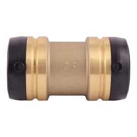 SharkBite UXL0141 Coupling, 1 1/2 inch x 1 1/2 inch, Brass