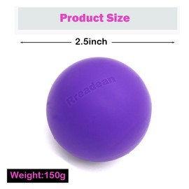 Rreadean Physical Therapy Balls for Fascia Release After Exercise, Yoga,Trigger Point Therapy, Relax Muscles, and Relieve Stress,Set of 2 Classic 2.5 Inch Rawlogy Massage Balls (Purple)