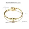 OutstandLong Gold Initial Letter J Cuff Bracelets Women Girls Heart